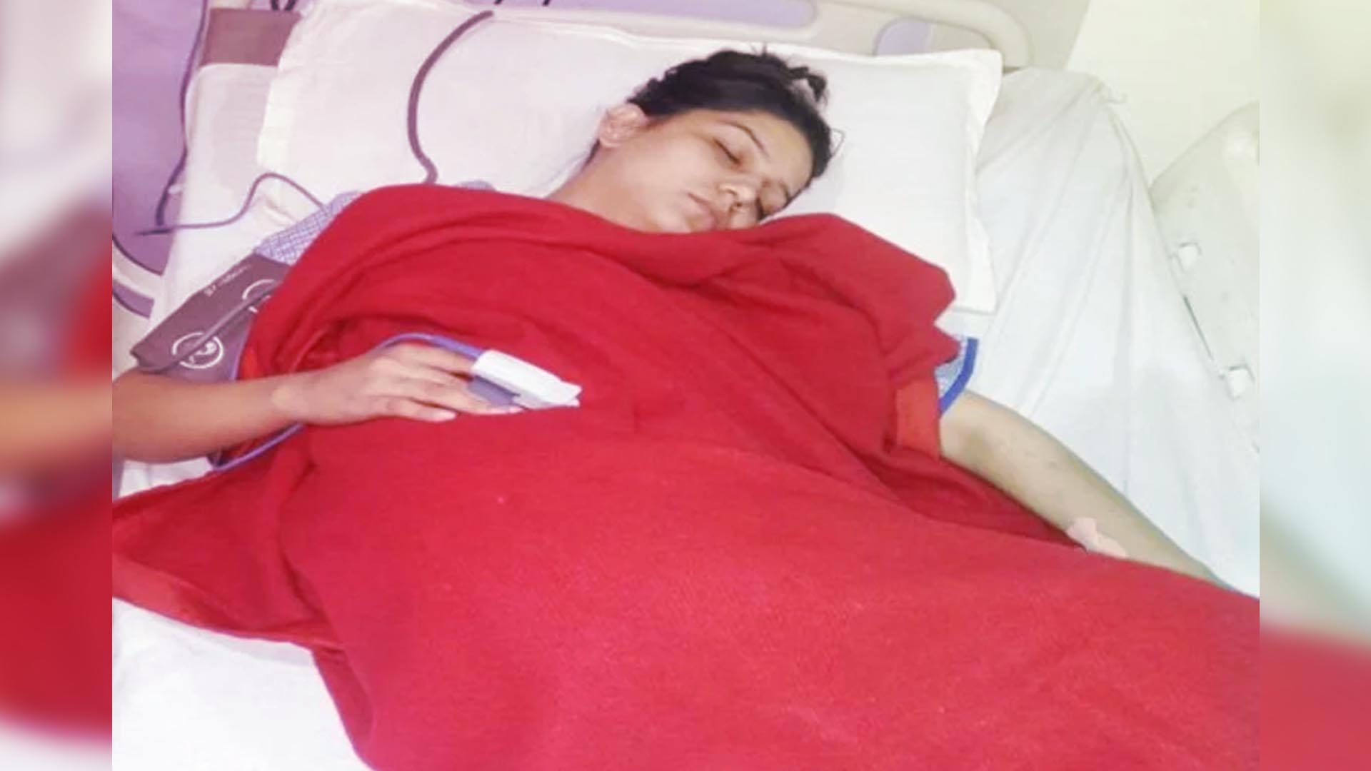 Sapna Chaudhary in hospital