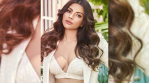 Shama Sikander Deep Neck dress