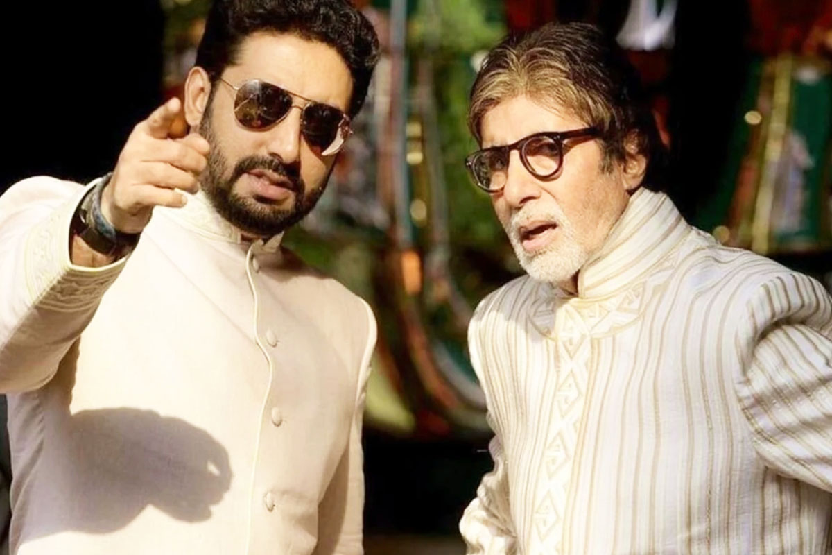 abhishek bachchan with Amitab bachchan