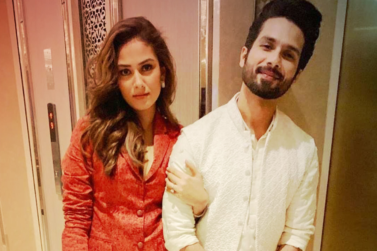 mira rajput with shahid kapoor photo home