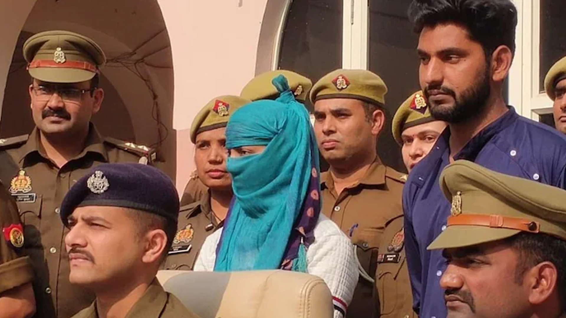 Payal Bhati with Noida Police